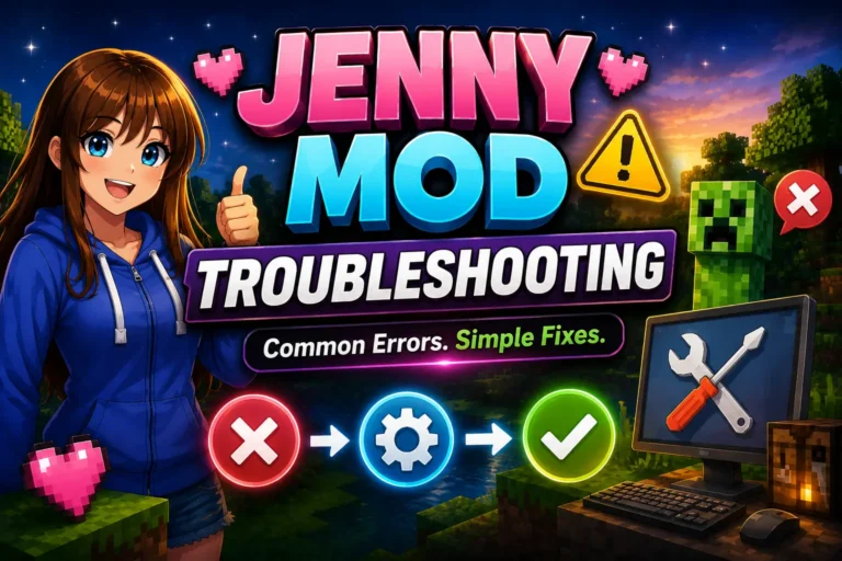 Jenny Mod Troubleshooting: Common Erros And fixes